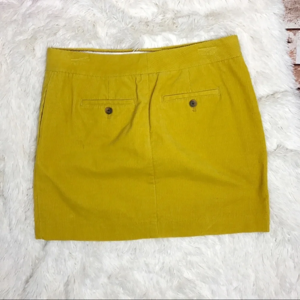J. Crew Corduroy Skirt - Mustard Yellow - Picture 3 of 3